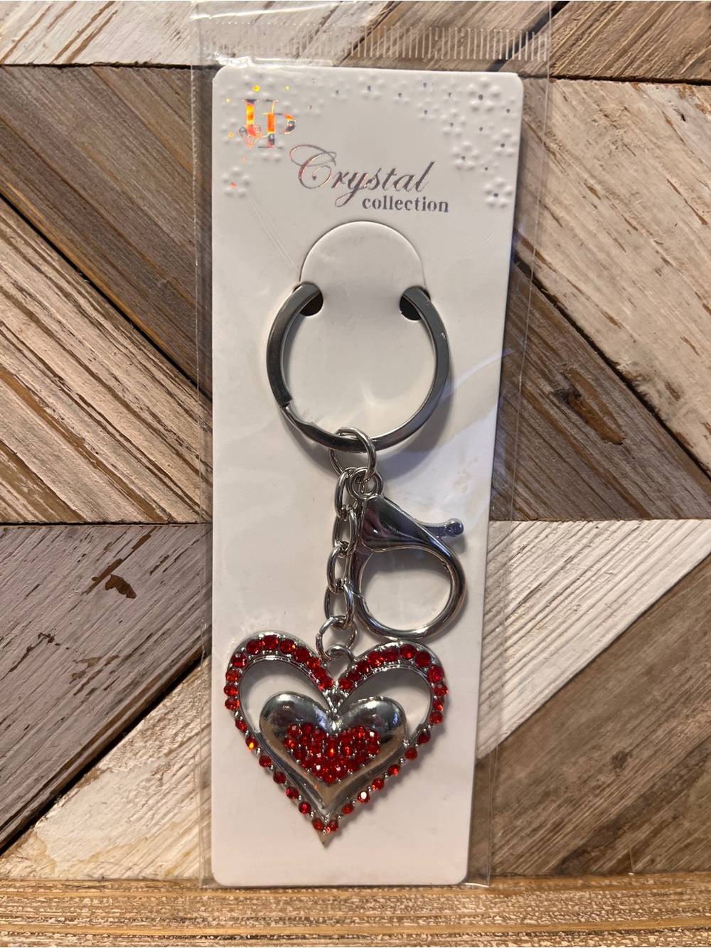 Red and Silver Keyring Bag Charm
